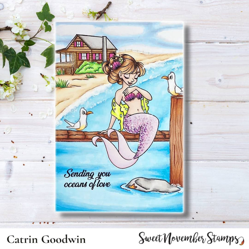 Clear Stamp Set - Lovely Mermees