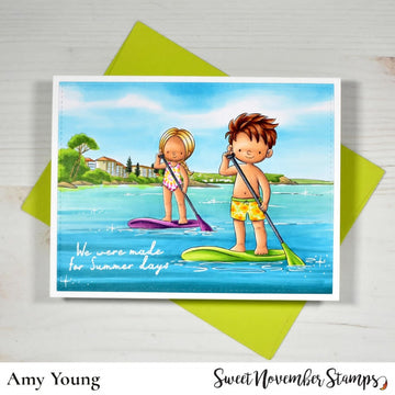 Digital Stamp - Summer On The Go: Paddleboarding