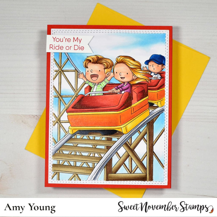 Digital Stamp - Fair Fun: Roller Coaster