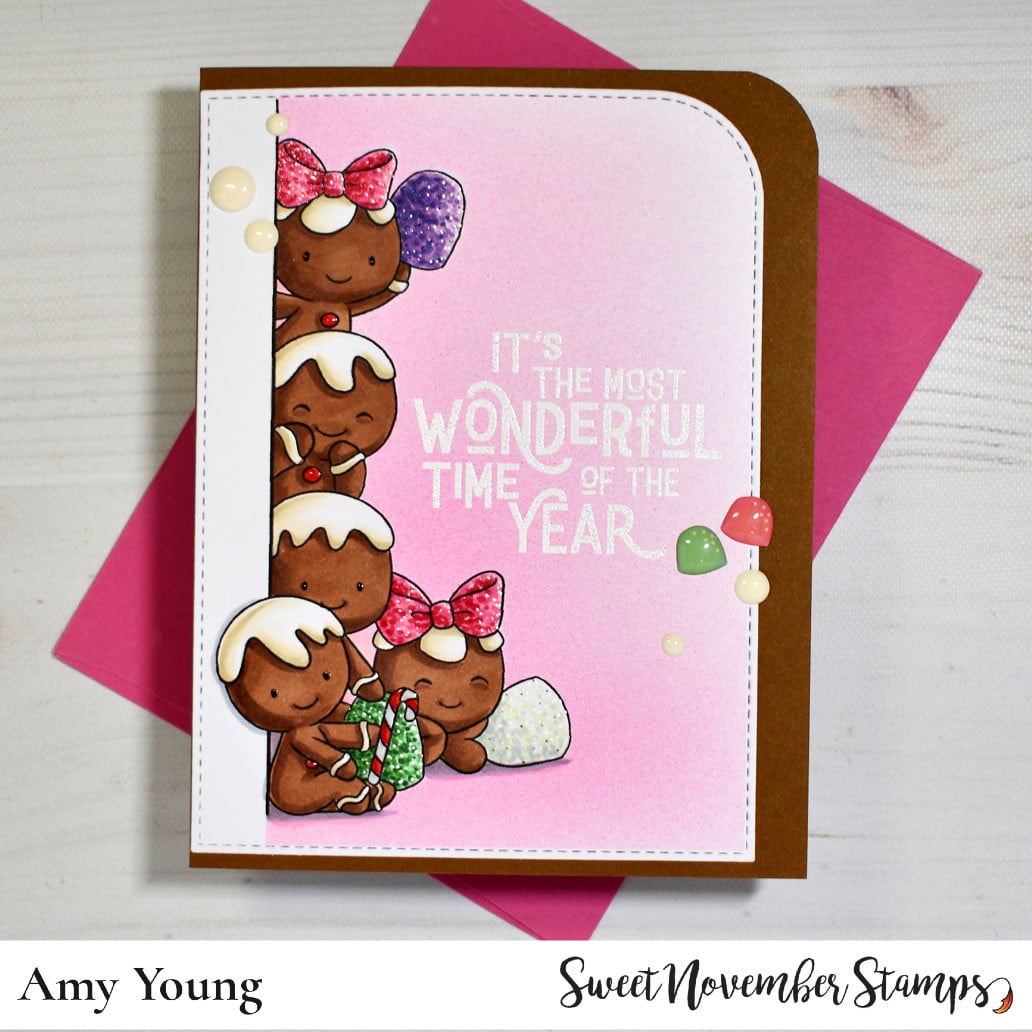 Digital Stamp - No Peeking: Gingerbread