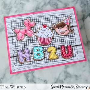 Digital Stamp - Birthday Cookies: Number Set