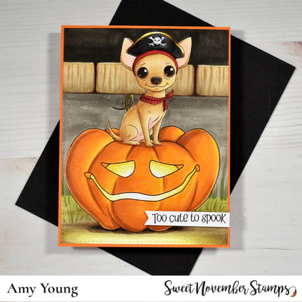 Digital Stamp - Howl-O-Ween Pups: Pepe's Pirate Costume
