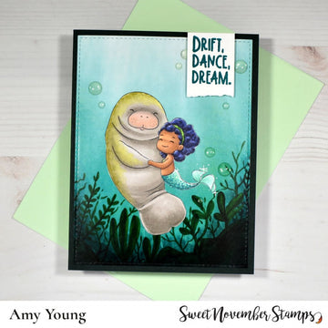 Digital Stamp - Manatee Mambo