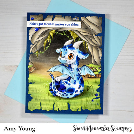 Clear Stamp Set - September Sapphire Dragon