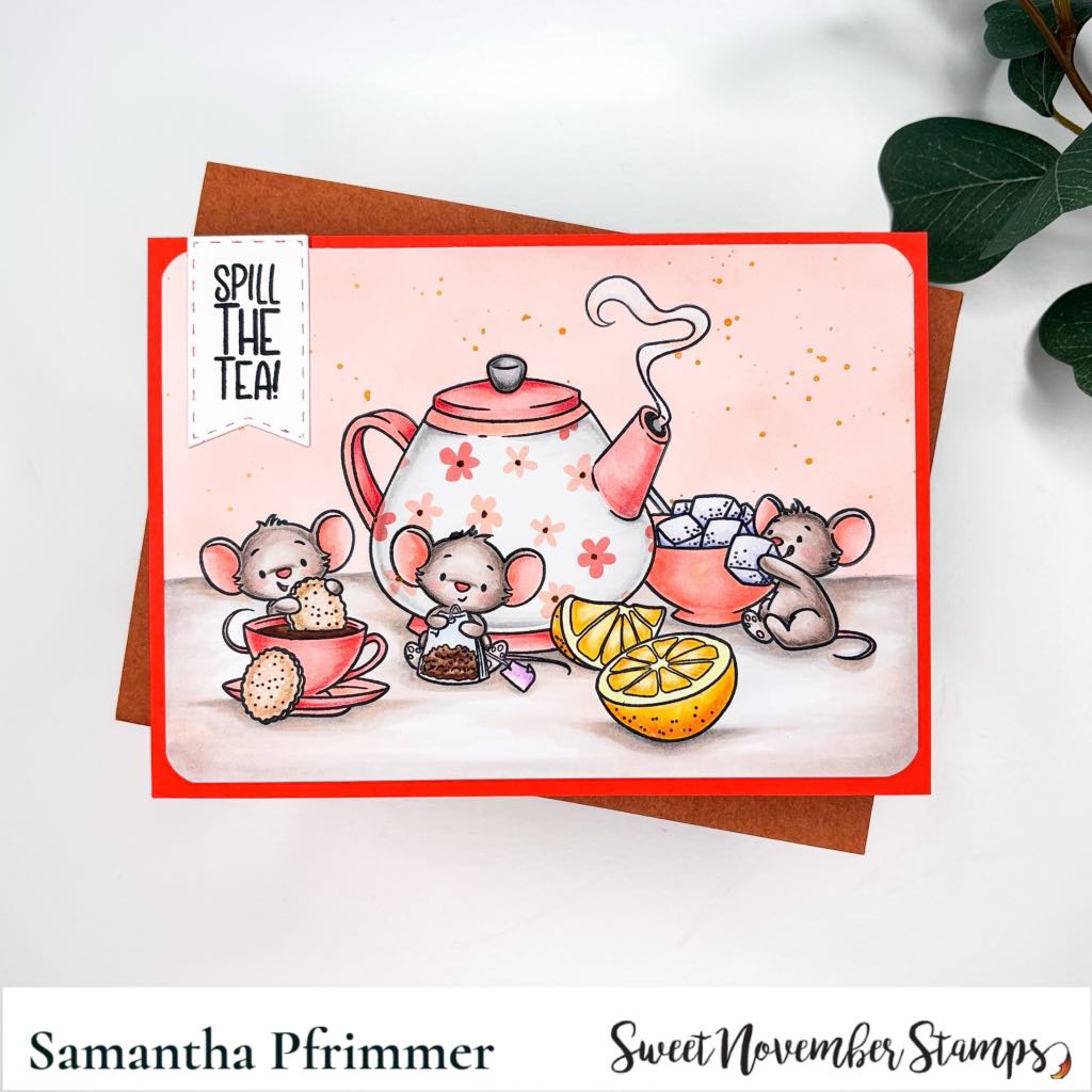 Clear Stamp Set - Spill the Tea