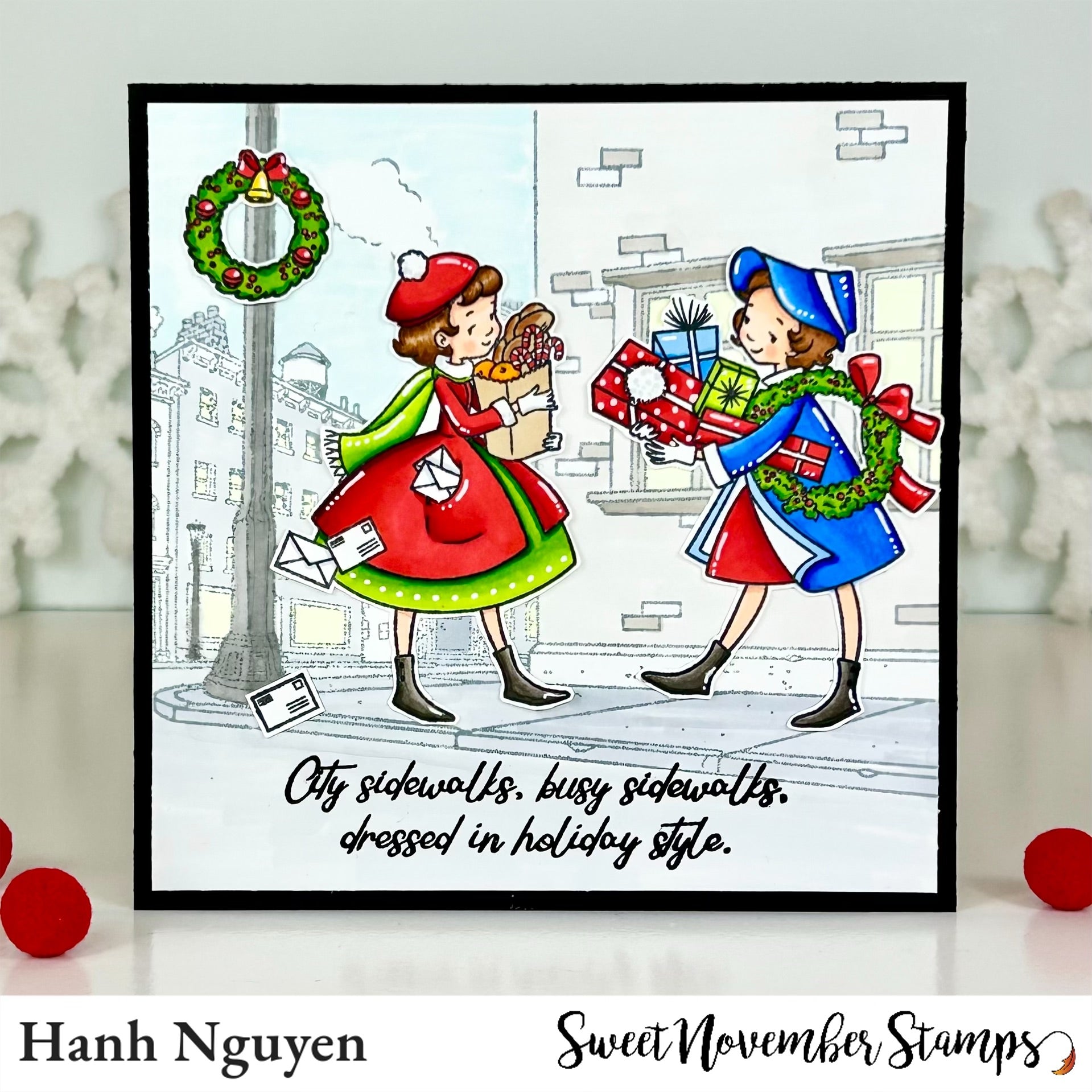 Clear Stamp Set - Retro Christmas Shoppers