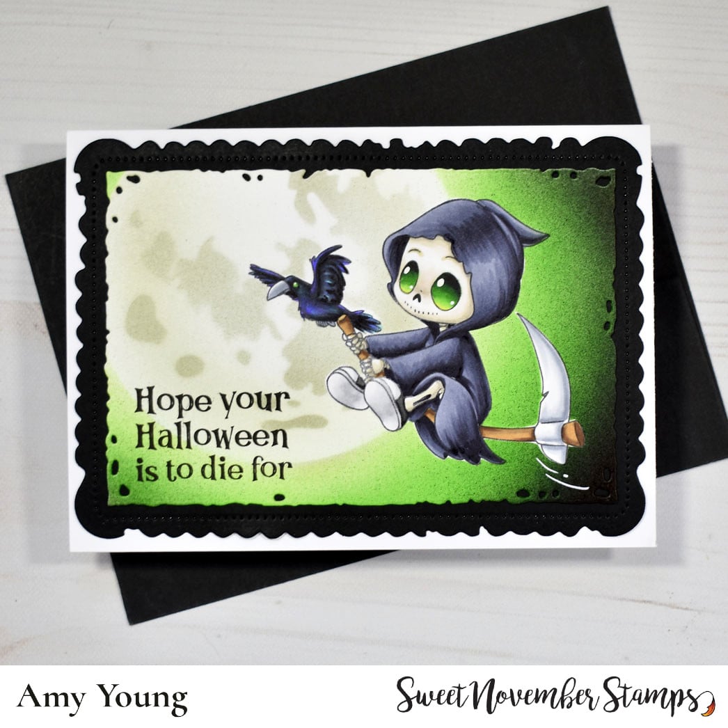 Clear Stamp Set - Lil Grimmy Flying