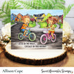 Digital Stamp - On the Go: Bicycle Connor and Jenny