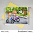 Digital Stamp - On the Go: Bicycle Connor and Jenny