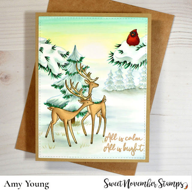 Clear Stamp Set - Elegant Reindeer