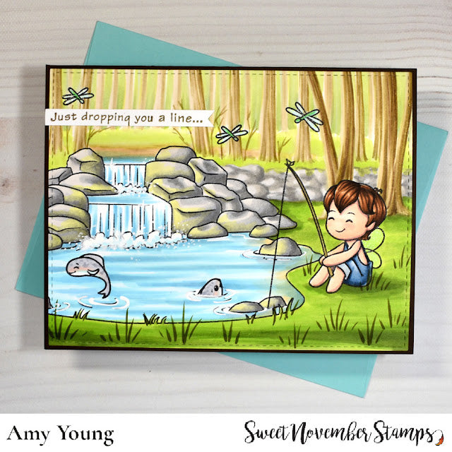 Clear Stamp Set - Background Builder: Pond Scene Builder
