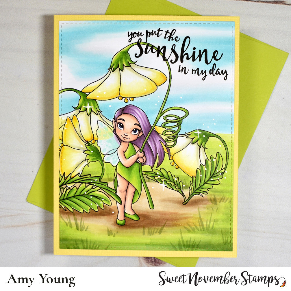 Digital Stamp - Fleur Rainfall