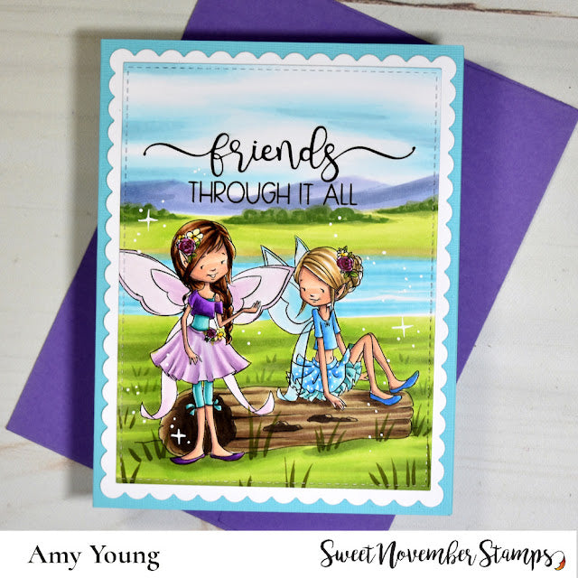 Digital Stamp - Galentine Fairies: Heather
