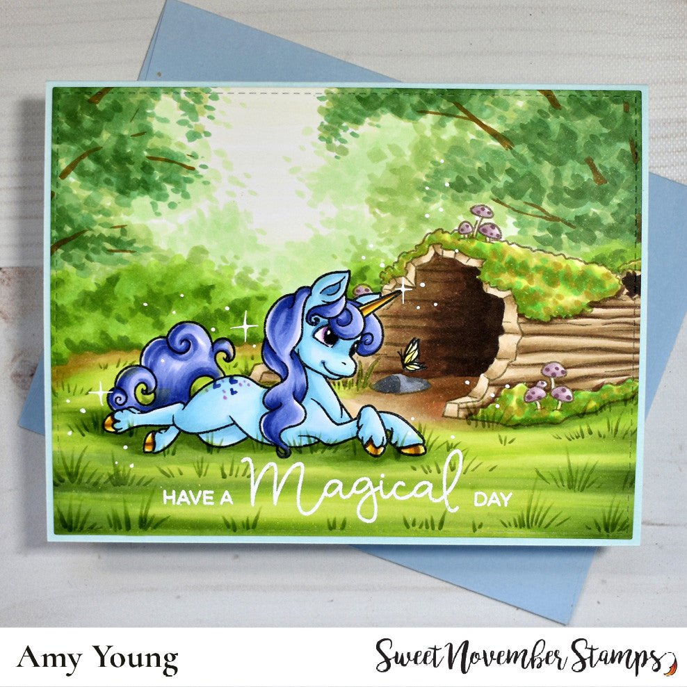 Clear Stamp Set - Fairytale Unicorns 4x6