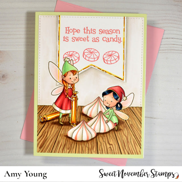 Clear Stamp Set - Sweet Christmas Fairies