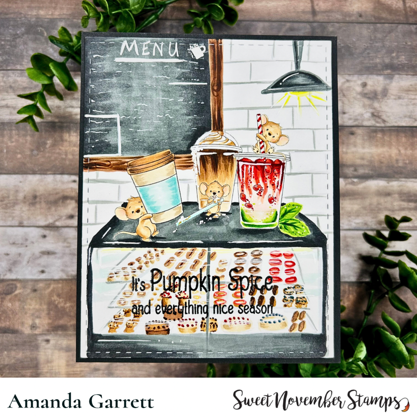 Digital Stamp - Iced Coffee Mouse