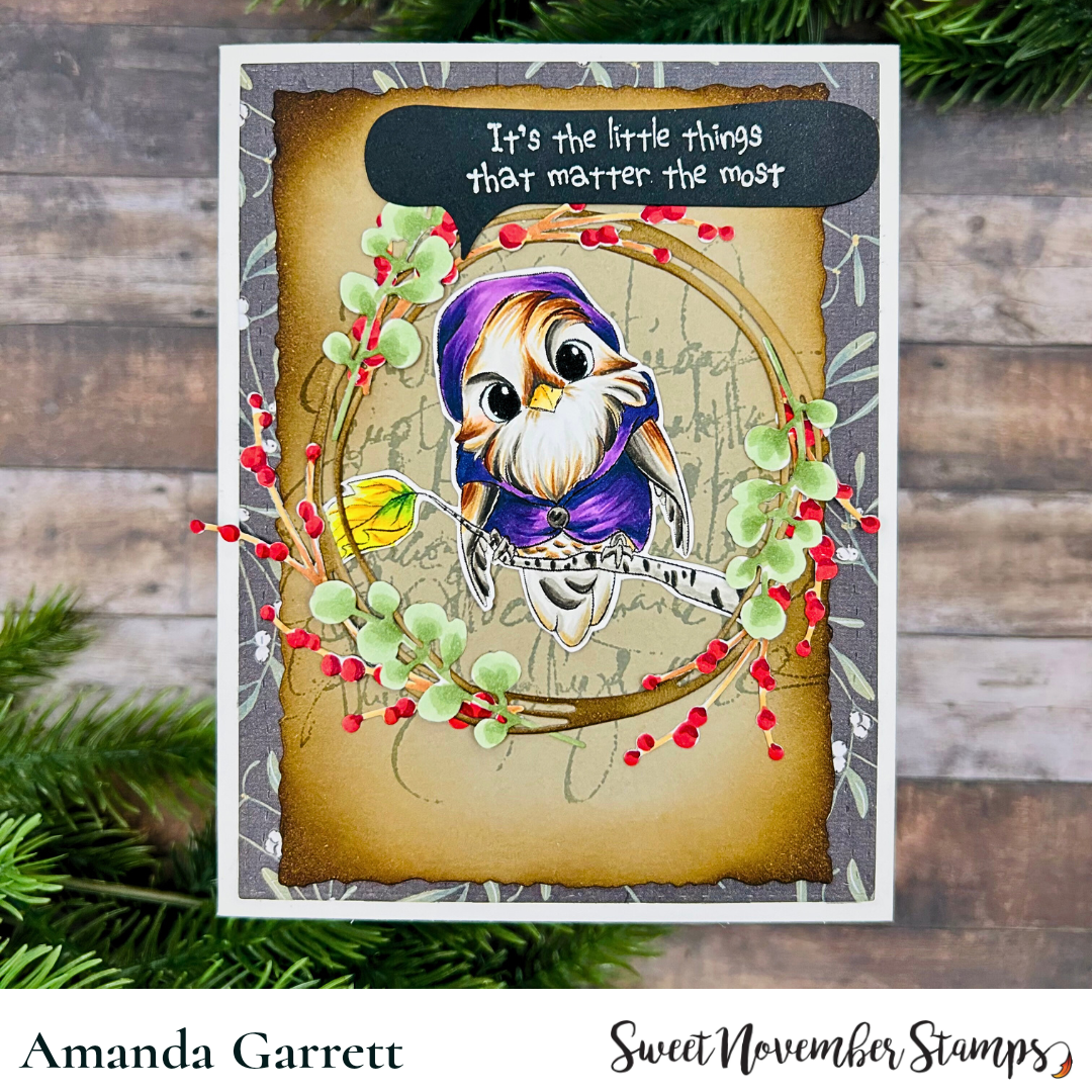 Digital Stamp - Cozy Fall Birds: Silas Sparrow