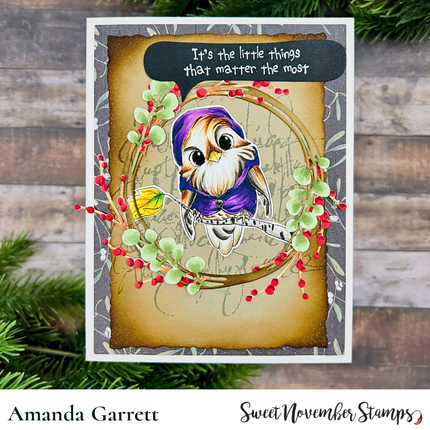 Digital Stamp - Cozy Fall Birds: Silas Sparrow