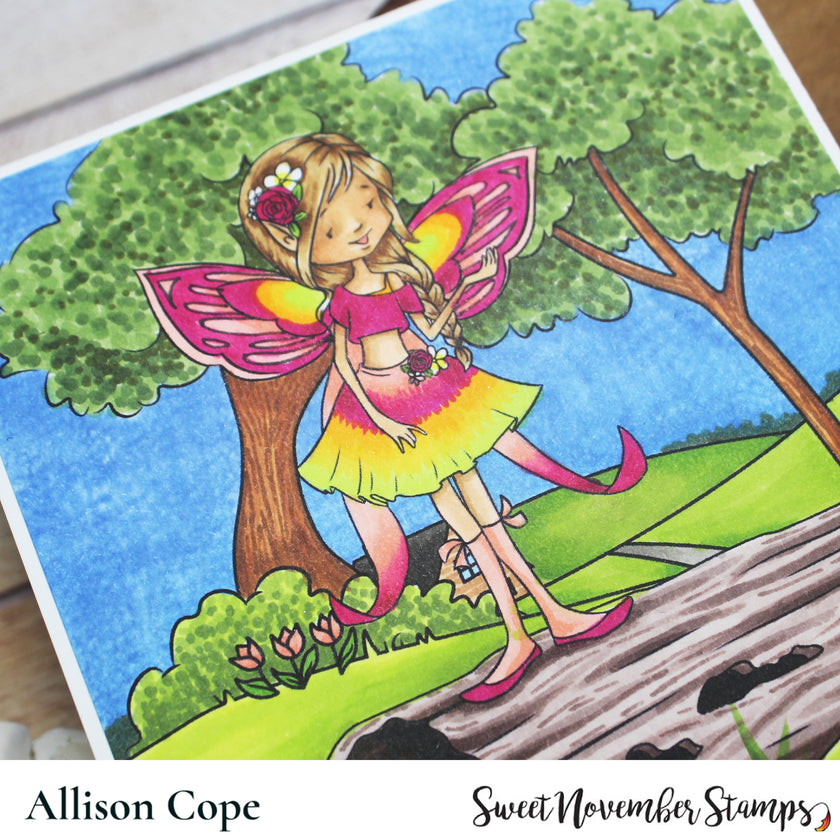 Digital Stamp - Galentine Fairies: Rachel