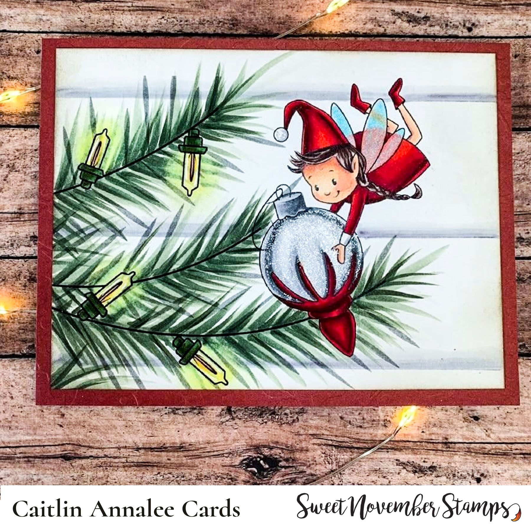 Digital Stamp - Tree Trimming Fairies: Flitter Bea