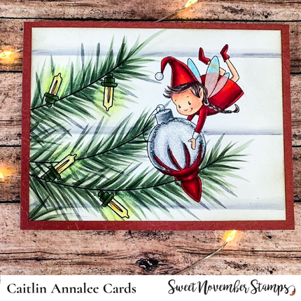 Digital Stamp - Tree Trimming Fairies: Flitter Bea