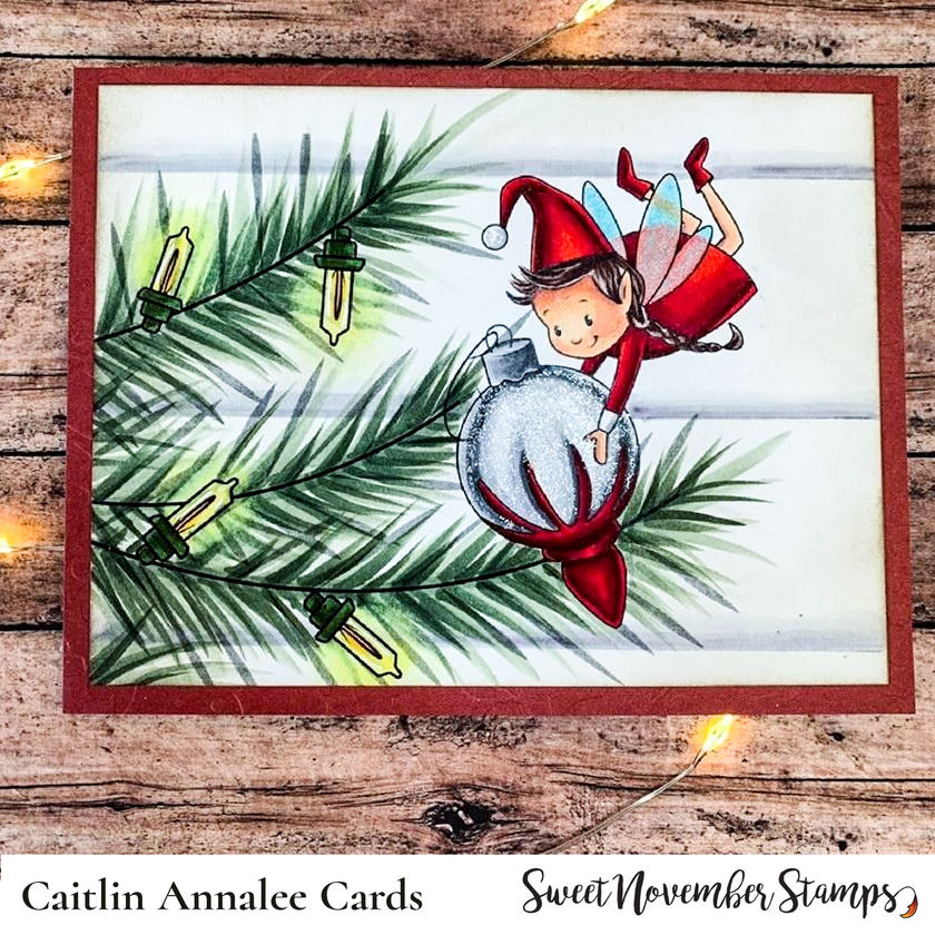 Digital Stamp - Tree Trimming Fairies: Flitter Bea