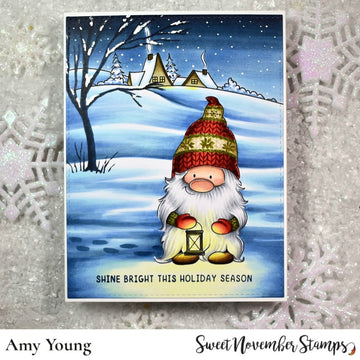 Digital Stamp - Gnome for the Holidays: Gnigel