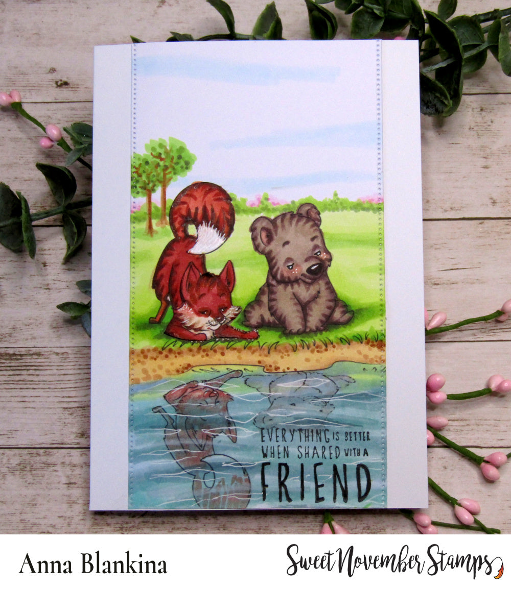 Digital Stamp - Reflections: Honey Bear