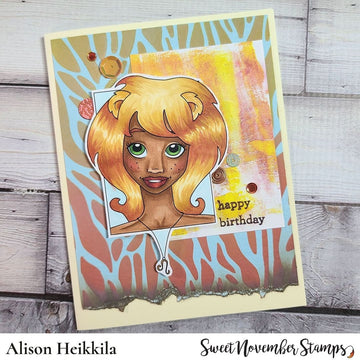Digital Stamp - Zodiac Girl: Leo