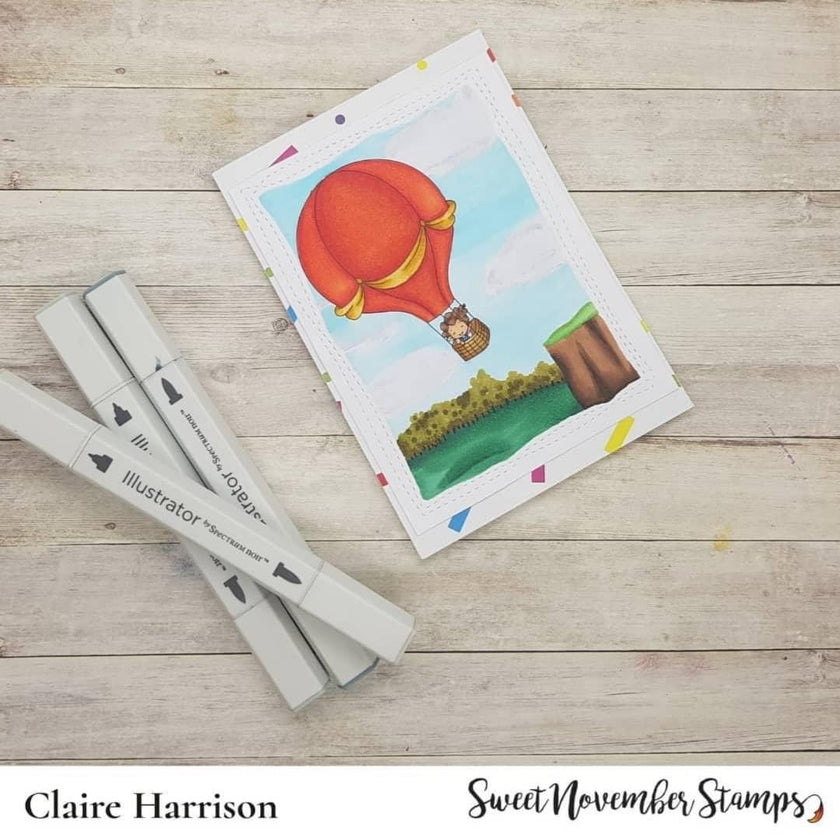 Digital Stamp - Sweet November Vault: Emaline's Hot Air Ride