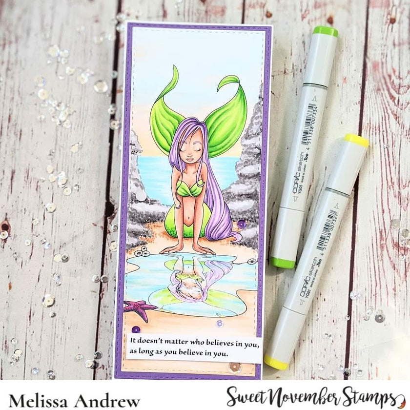 Digital Stamp - Mermaid Reflections: Pasha