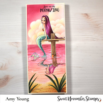 Digital Stamp - Mermaid Reflections: Capri
