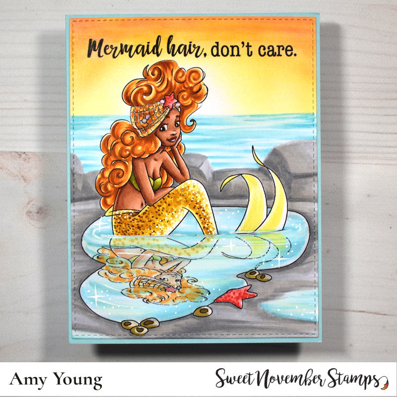 Digital Stamp - Mermaid Reflections: Mariana