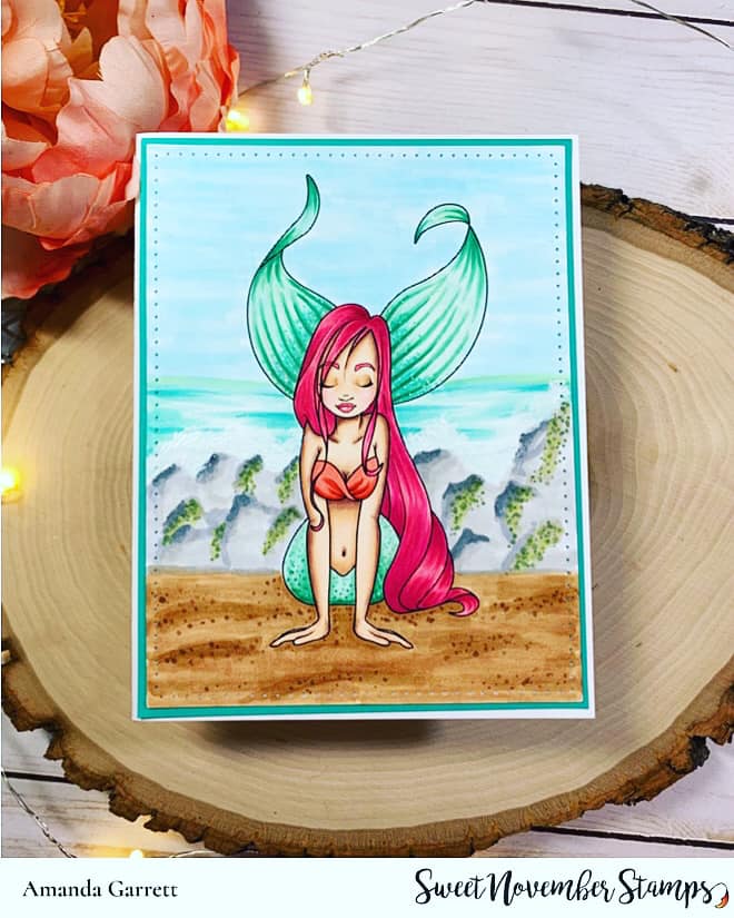 Digital Stamp - Mermaid Reflections: Pasha