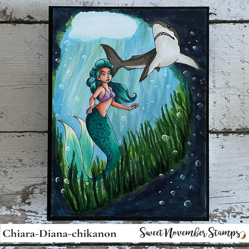 Digital Stamp - Mermaid Pals: Fleet Currentglider and Mak