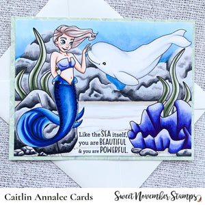 Digital Stamp - Mermaid Pals: Glacia Iceflow and Blanca