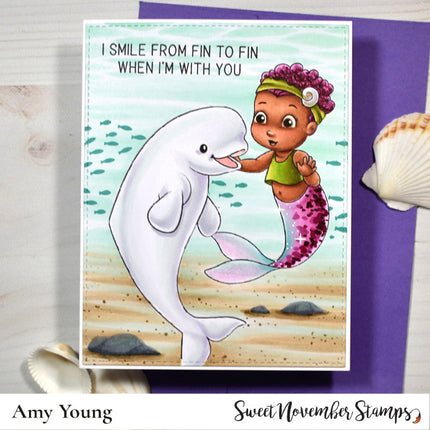 Digital Stamp - Merbabies: Shelly and Bebe