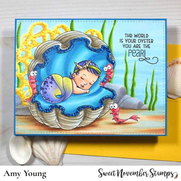 Digital Stamp - Merbabies: Pebble, Gumbo, Jumbo and Little Fry