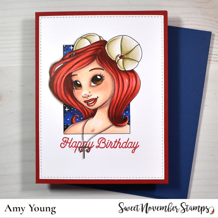 Digital Stamp - Zodiac Girl: Aries