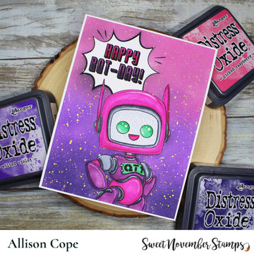 Digital Stamp - Robots vs Aliens: Robot QT1