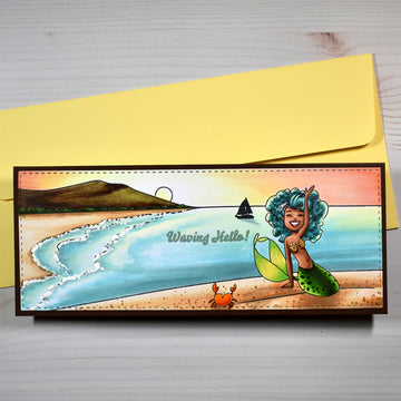 Clear Stamp Set - Horizon Lines: Ocean Beach