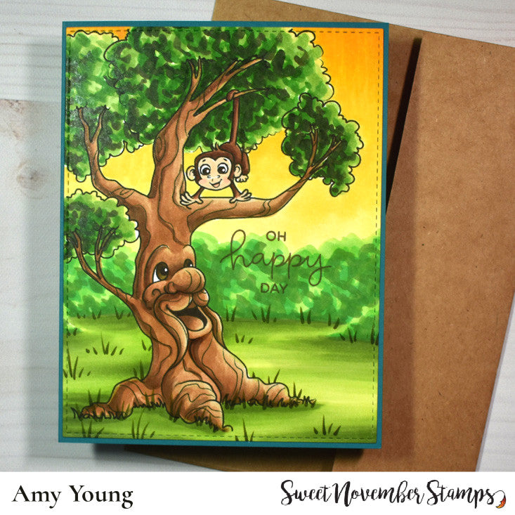 Digital Stamp - Tree Friend: Linden
