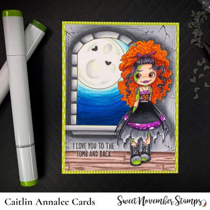 Digital Stamp - Friday the 13th Goth Dolls: Creepy Caitlin