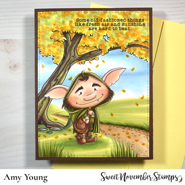 Digital Stamp - Don't Feed the Trolls: Troll Bridge Background Builder Set