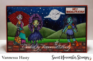 Digital Stamp - Friday the 13th Goth Dolls: Appalling Amy