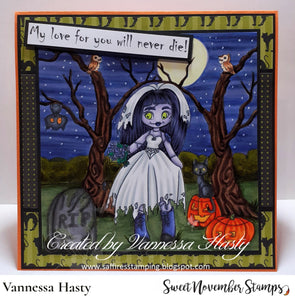 Digital Stamp - Friday the 13th Goth Dolls: Venomous Vannessa