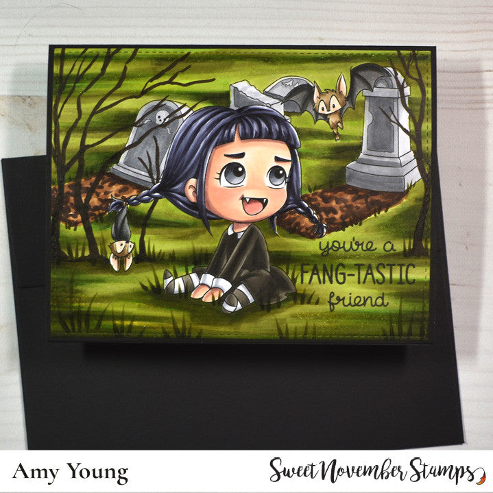 Digital Stamp - Frightful Flutterbees: Drusilla