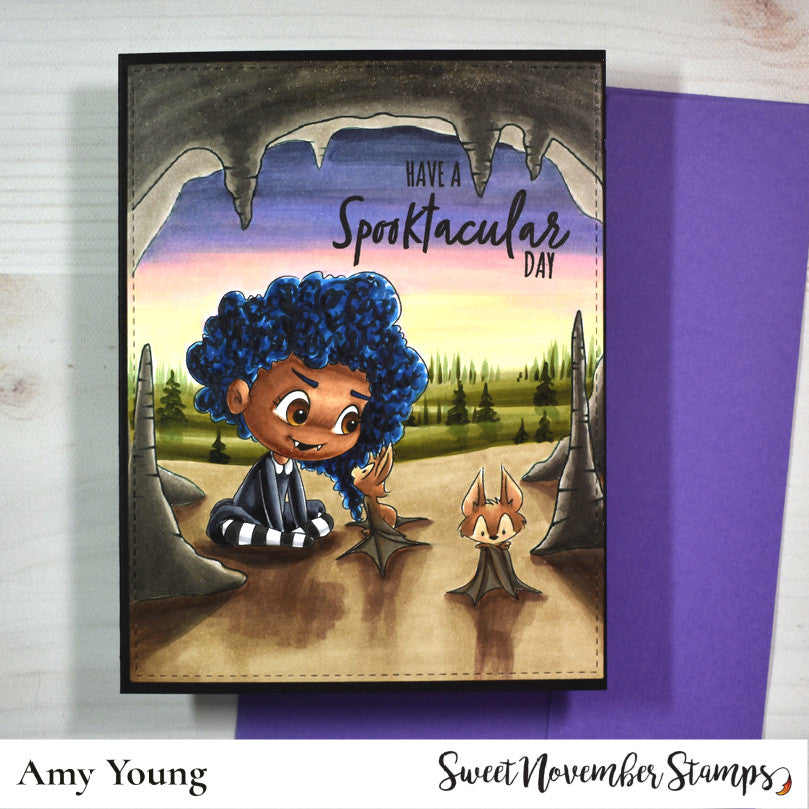 Digital Stamp - Frightful Flutterbees: Mina