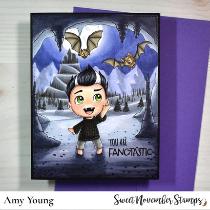 Digital Stamp - Frightful Flutterbees: William