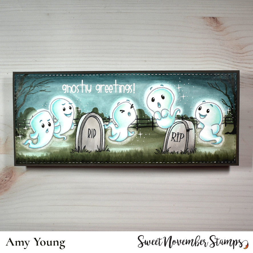 Clear Stamp Set - Ghostly Greetings